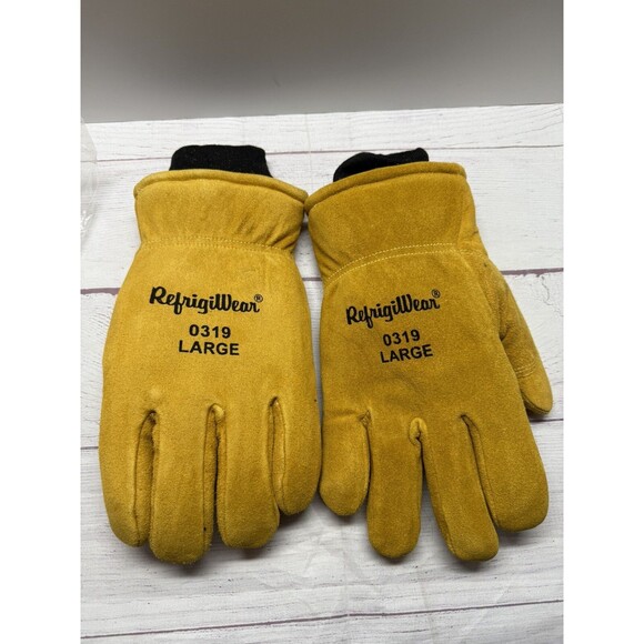 Refrigiwear 0319 Large Cold Protection Gloves Lined Insulated Cowhide Leather - Picture 2 of 7